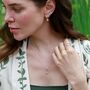 Forget Me Not Flower Necklace, Sterling Silver Or Gold Plated, thumbnail 5 of 10