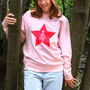 Neon Star Christmas Tree Sweatshirt Jumper, thumbnail 1 of 8