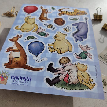 Winnie The Pooh Vinyl Sticker Sheet Set, 7 of 8