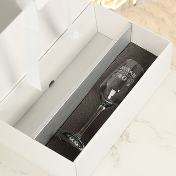 Birthday Recycled Champagne Bottle Box And Glass Gift Set, 5 of 5