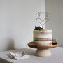 Heart Personalised Wedding Wire Cake Topper, thumbnail 4 of 9