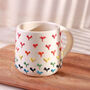 G Decor Handmade And Hand Painted Tulip And Hearts Mug Collection, thumbnail 4 of 5