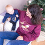 Joyeux Narwhal Adult And Child Christmas Jumpers, thumbnail 3 of 7