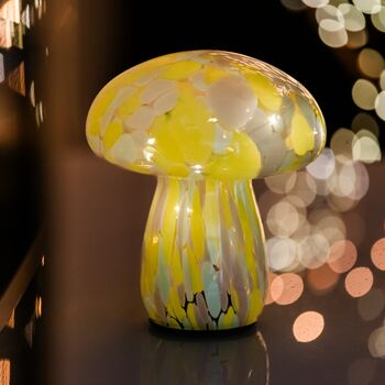 Mushroom Yellow Table Lamps, 5 of 8