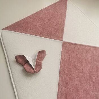 Large Cream And Blush Pink Wall Kite, Oversized Playroom Decoration, 4 of 7