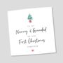1st Christmas Card Nanny And Grandad, thumbnail 3 of 4