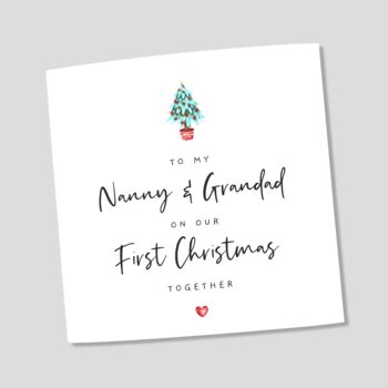 1st Christmas Card Nanny And Grandad, 3 of 4
