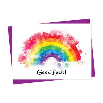 Rainbow Good Luck Card, 2 of 2
