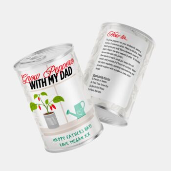 Personalised Grow Your Own Peppers Kit For Dad, 3 of 7