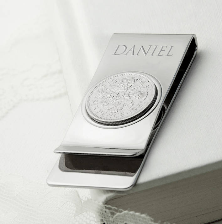 Personalised Sixpence Money Clip, 1 of 5