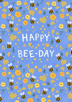 Cute Birthday Card Happy Bee Day, 3 of 3