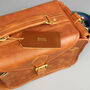 'Emerson' Traditional Leather Camera Bag In Tan, thumbnail 5 of 11