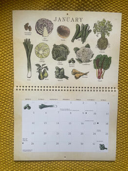 2026 Calendar UK Seasonal Fruit And Vegetable Calendar, 7 of 12