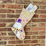 Hessian Snowman Stocking, thumbnail 1 of 3