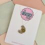 Croissant Glitter Charm Necklace / Bakery Lover Gift / Coffee Shop Lover Gift / French Café Jewellery, thumbnail 4 of 9