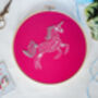 Unicorn Embroidery Kit, thumbnail 1 of 8