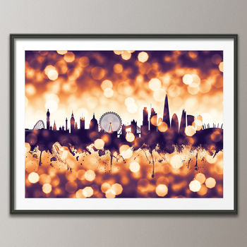 London Cityscape Skyline Art Print, 3 of 5