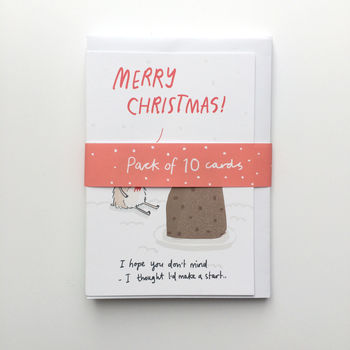 'Merry Christmas Hamster Pudding' Christmas Card, 2 of 3