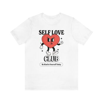 'Self Love Club' Retro Graphic Tshirt, 5 of 9