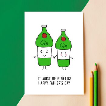 Funny Gin Father's Day Card, 2 of 3