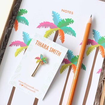 Tropical Palm Tree Stationery Gift Set, 3 of 10