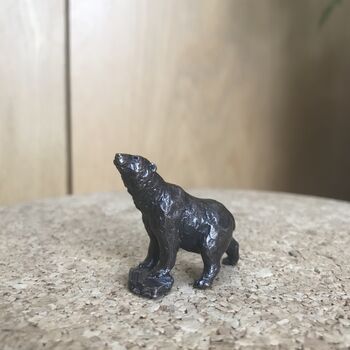 Miniature Bronze Polar Bear Sculpture, 8th Anniversary, 3 of 8