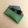 Envelope Recycled Leather Glasses Case, thumbnail 3 of 12