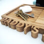 Personalised Solid Oak Desk Tidy And Phone Stand, thumbnail 5 of 6