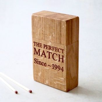 Personalised Wooden Matchstick Box, 2 of 4