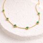 Emerald Station Necklace, thumbnail 3 of 5