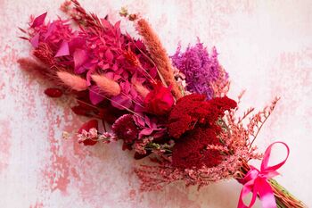 Red And Pink Dried Flowers For Valentines, 2 of 6