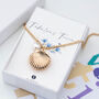Clamshell And Hidden Pearl Locket Necklace, thumbnail 3 of 12