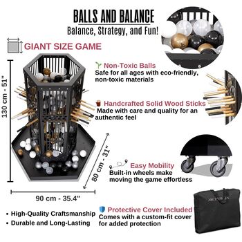 Giant Balls And Balance Game Outdoor Indoor Game, 7 of 8