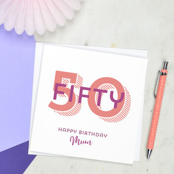 50th Birthday Card, 2 of 3