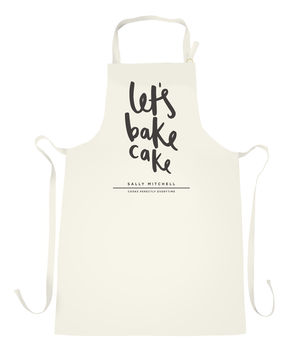 Let's Bake Cake Personalised Apron, 7 of 7