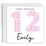 Personalised 12th Birthday Card For Her, thumbnail 2 of 2