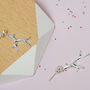 Coral Reef Drop Earrings With Rose Quartz 18ct Gold Plated Or Eco 925 Silver, thumbnail 2 of 6