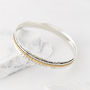Karma Fortune Silver Spinning Bangle, thumbnail 5 of 12