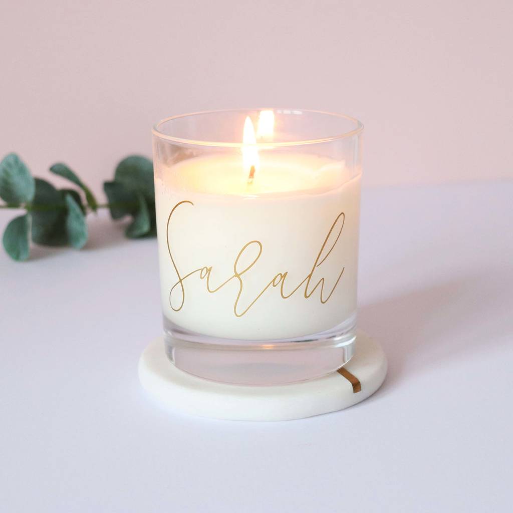 Personalised Scented Candle By Sarah Catherine