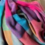 Super Soft Colour Block Scarf In Blue And Purple, thumbnail 5 of 5