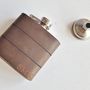 Personalised Hip Flask Made With Re Purposed Leather, thumbnail 6 of 6