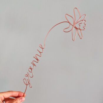 Personalised Wire Flower, 3 of 7