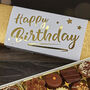 Gold 16 Chocolate Gift Box With Foiled Happy Birthday Wrapper. The Perfect Birthday Gift, thumbnail 2 of 2