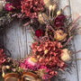 Autumnal Dried Flower Heather And Poppy Wreath, thumbnail 2 of 7