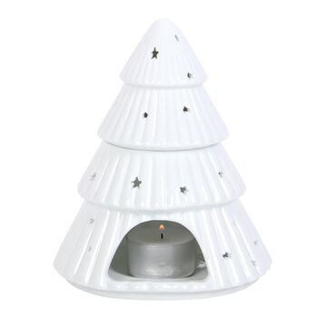 White Christmas Tree Oil Burner, 3 of 4