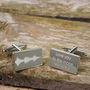Personalised Soundwave Cufflinks, thumbnail 1 of 3
