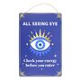 All Seeing Eye Home Decor Positive Metal Sign, thumbnail 2 of 6