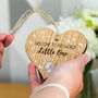 Welcome To The World Little One Hanging Wood Heart, thumbnail 1 of 3