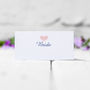 Personalised Love Heart Place Cards, thumbnail 1 of 4