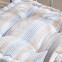 Extra Large Oxford Striped Box Cushion, thumbnail 4 of 5